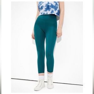 AE The Lightweight Everything Crossover 7/8 Legging Teal Sz S